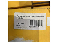 Vetus tru-hull plastic exhaust output with valve d75 mm black - trc75pv - afbeelding 6 van  7