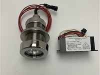 Vetus underwater xenon spotlight 21w 12v - stainless steel marine boat light - usp1220x - afbeelding 2 van  5