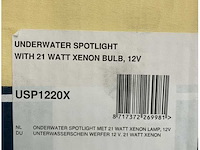 Vetus underwater xenon spotlight 21w 12v - stainless steel marine boat light - usp1220x - afbeelding 4 van  5