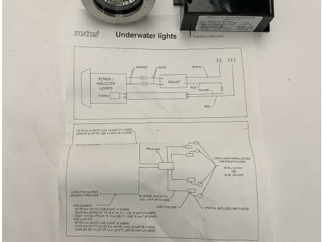 Vetus underwater xenon spotlight 21w 12v - stainless steel marine boat light - usp1220x - afbeelding 5 van  5