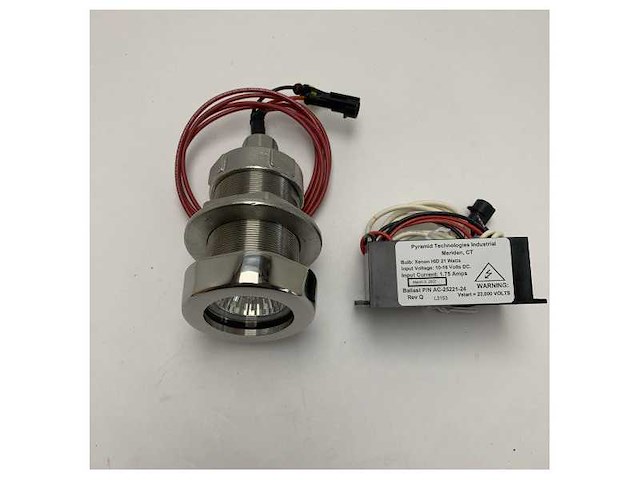 Vetus underwater xenon spotlight 21w 12v - stainless steel marine boat light - usp1220x - afbeelding 2 van  3