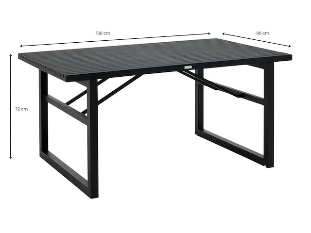 Vevi - tuintafel(160x96cm) - afbeelding 1 van  2