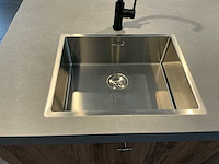 Vevo kookeiland 256 x 90 cm met inductiekookplaat, spoelbak, kraan en pelgrim vaatwasser - afbeelding 2 van  10