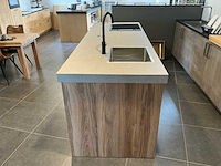 Vevo kookeiland 256 x 90 cm met inductiekookplaat, spoelbak, kraan en pelgrim vaatwasser - afbeelding 20 van  24