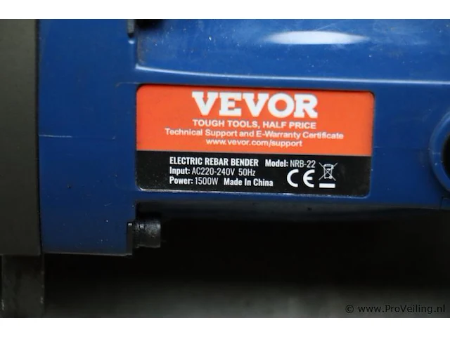 Vevor elektrische hydraulische wapeningsstaalbuiger nrb-22 - afbeelding 4 van  9