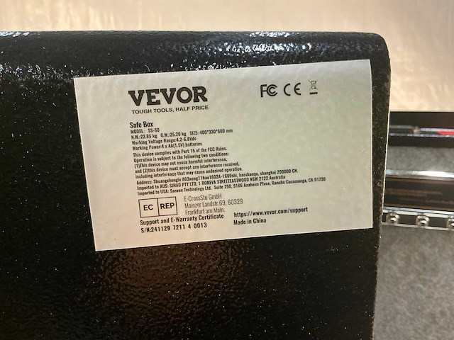 Vevor kluis - afbeelding 2 van  3