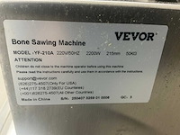 Vevor yf-210f vlees- en botzaagmachine - afbeelding 8 van  8