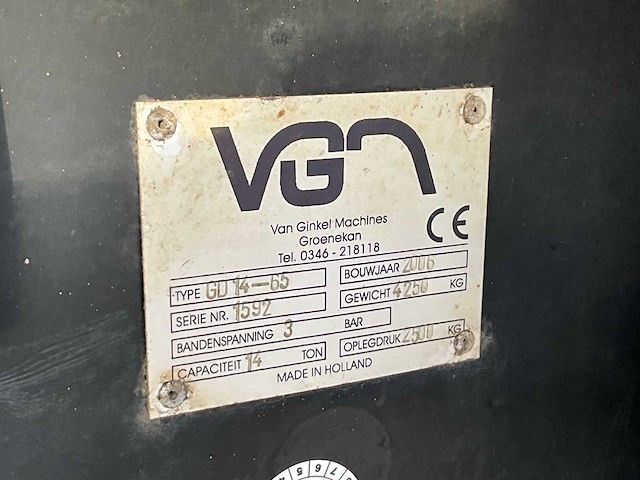 Vgm - gd14-65 - dumper trailer - 2006 - afbeelding 6 van  14