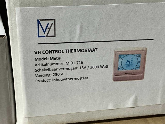 Vh control metis inbouw thermostaat (6x) - afbeelding 3 van  3