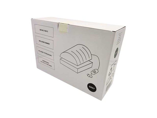 Vh ergonomisch - voetensteun verwarmd grijs - infrared heating systems (10x) - afbeelding 4 van  4