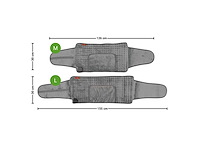 Vh kangoeroe - warmtedeken buikgordel large - infrared heating systems (32x) - afbeelding 2 van  8