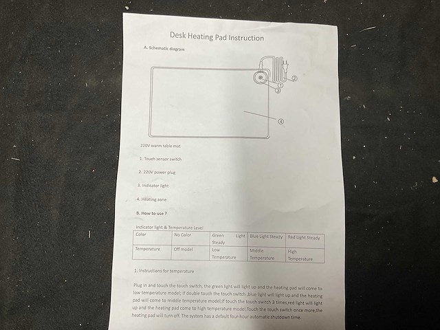 Vh verwarmde bureau legger (6x) - afbeelding 2 van  4