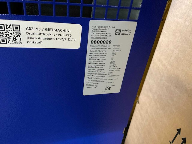 Viadry vd8-220 persluchtdroger - afbeelding 6 van  7