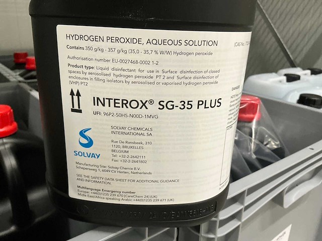 Vial solvay interox sg-35 plus (18x) - afbeelding 2 van  5
