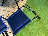 Viamondo azul piccolo kampeerstoel met voetenbank (4x) - afbeelding 6 van  10