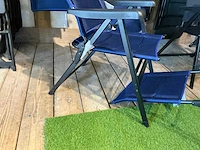 Viamondo azul piccolo kampeerstoel met voetenbank (4x) - afbeelding 10 van  10