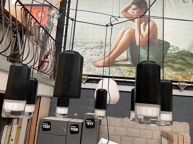Vibia wireflow kroonluchter zwart - afbeelding 5 van  5