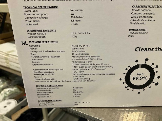 Vibian air virus killer (10x) - afbeelding 4 van  4