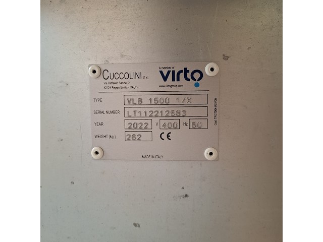 Vibrerende zeefopstelling virto, vlb 1500, bouwjaar 2022 - afbeelding 21 van  28