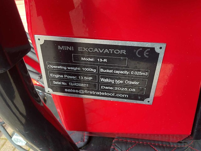 Vicsec vc13 rood minigraafmachine - afbeelding 8 van  19