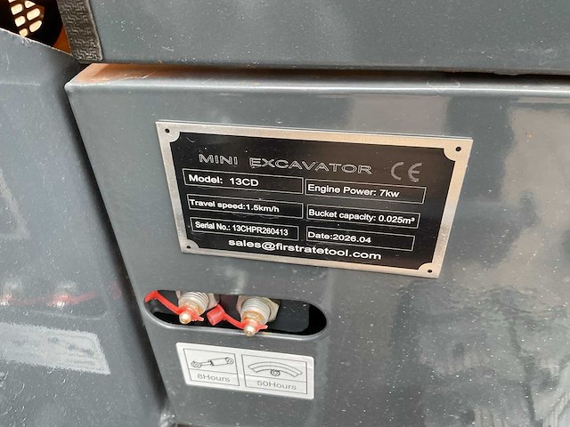 Vicsec vc13cd geel minigraafmachine - afbeelding 9 van  11