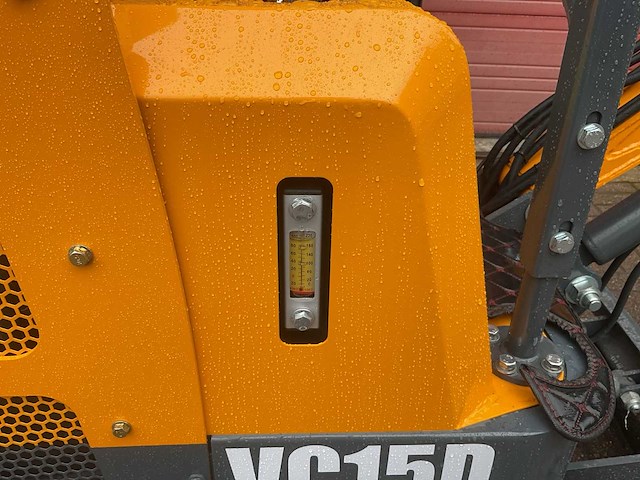 Vicsec vc15d geel/grijs minigraafmachine - afbeelding 2 van  3
