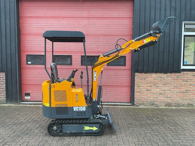 Vicsec vc15d geel/grijs minigraafmachine - afbeelding 12 van  18