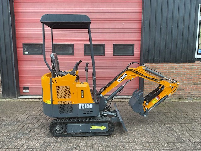 Vicsec vc15d geel/grijs minigraafmachine - afbeelding 14 van  18