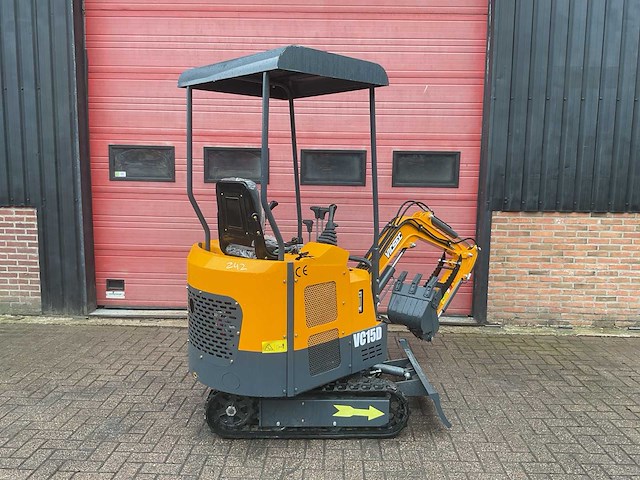 Vicsec vc15d geel/grijs minigraafmachine - afbeelding 17 van  18