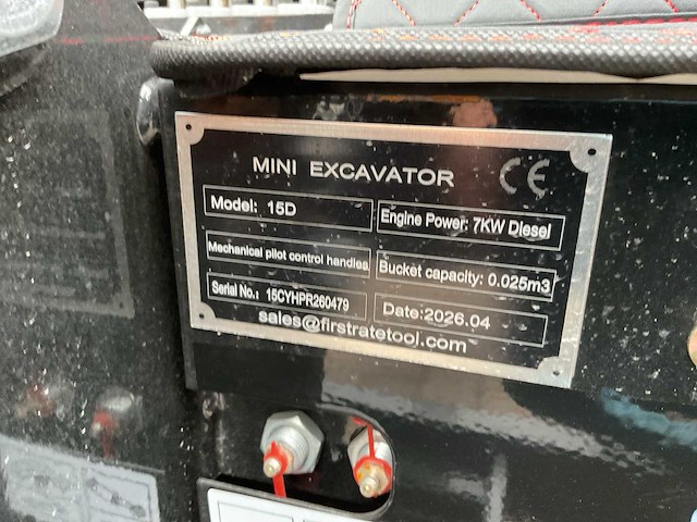 Vicsec vc15d geel/zwart minigraafmachine - afbeelding 12 van  17