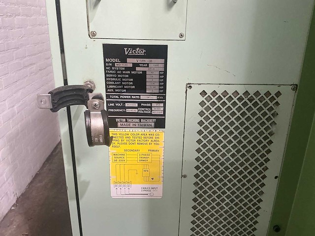 Victor - vturn-36 - cnc lathe - 1992 - afbeelding 5 van  5