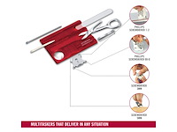 Victorinox swisscard nailcare multitool 13 functies rood - afbeelding 3 van  4