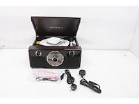 Victrola empire junior 4-in-1 bluetooth turntable music centre expresso - afbeelding 4 van  4