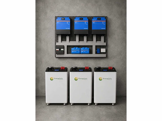 Victron energy ess 3-fase batterijopslagsysteem - 48kwh lfp batterij - 3x multiplus-ii 6k5 - 2026 - afbeelding 1 van  5