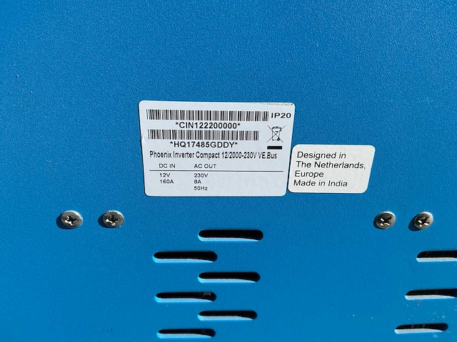 Victron energy phoenix 12/2000 inverter - afbeelding 5 van  7
