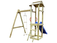 Vida xl speeltoestel met glijbaan - 231x200x218cm - afbeelding 1 van  5