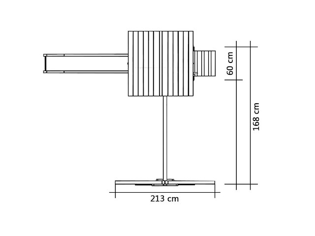 Vida xl speeltoestel met glijbaan - 231x200x218cm - afbeelding 2 van  5