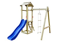 Vida xl speeltoestel met glijbaan - 231x200x218cm - afbeelding 3 van  5