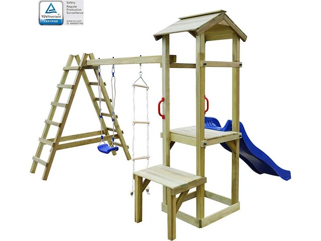 Vida xl speetoren met schommelaanbouw - 300x228x218cm - afbeelding 2 van  4