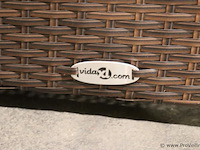 Vidaxl loungeset incl. tafel & kussens - 280x140cm - afbeelding 3 van  8