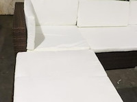 Vidaxl loungeset incl. tafel & kussens - 280x140cm - afbeelding 4 van  8