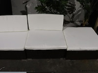 Vidaxl loungeset incl. tafel & kussens - 280x140cm - afbeelding 5 van  8