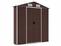 Vidaxl metalen muurkast bruin - 40x191x198 cm