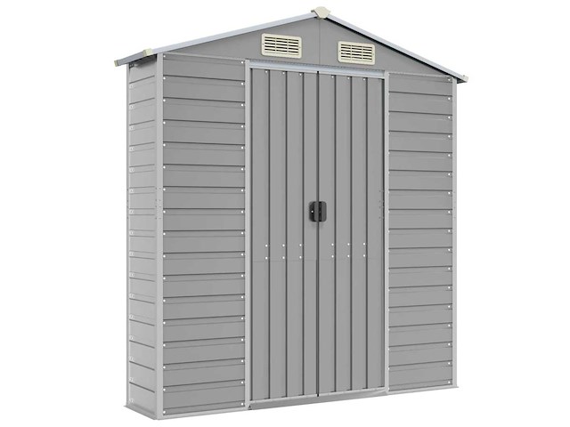 Vidaxl metalen muurkast grijs - 40x191x198 cm - afbeelding 1 van  2
