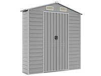 Vidaxl metalen muurkast grijs - 40x191x198 cm - afbeelding 1 van  2
