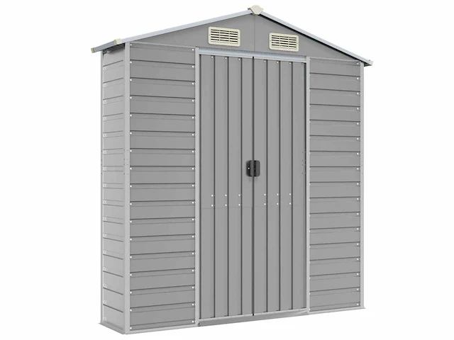 Vidaxl metalen muurkast grijs - 40x191x198 cm - afbeelding 1 van  2