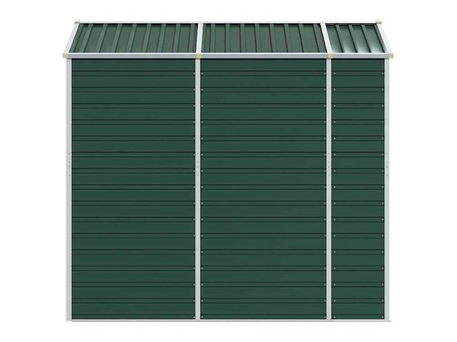 Vidaxl metalen tuinschuur groen - 215x191x198 cm - afbeelding 7 van  9