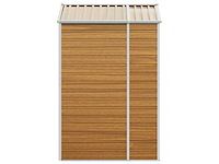 Vidaxl metalen tuinschuur hout - 130x191x198 cm - afbeelding 7 van  10