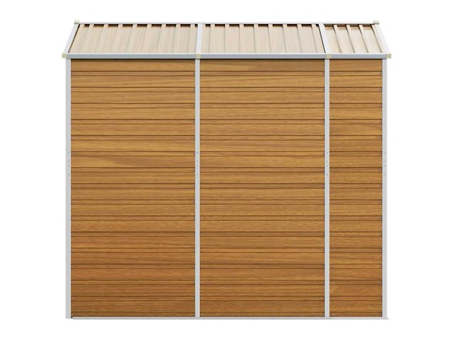 Vidaxl metalen tuinschuur hout - 215x191x198 cm - afbeelding 3 van  5