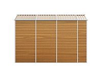Vidaxl metalen tuinschuur hout - 300x191x198 cm - afbeelding 7 van  10